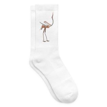 Abstract Metallischer Vogel - Tennissocken - Weiß - Rechts