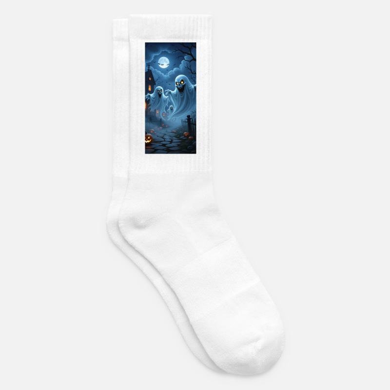 Chemise à capuche Spit Ghosts - Chaussettes de tennis - blanc