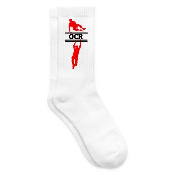 OCR Motion – Jump & Hang Design - Tennis socks - white - Right