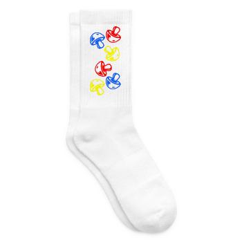 Pilze Bunt - Tennissocken - Weiß - Rechts