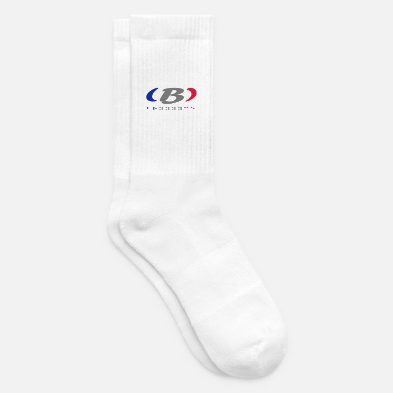 Design Graphique Abstrait Coloré - Chaussettes de tennis - blanc