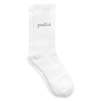 gemütlich - Tennissocken - Weiß - Rechts