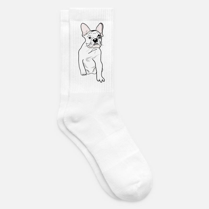 CUTE PUG - Tennis socks - white