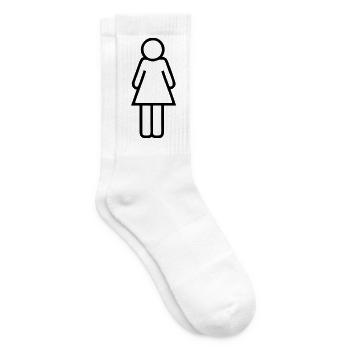 Logo woman - Tennis socks - white - Right