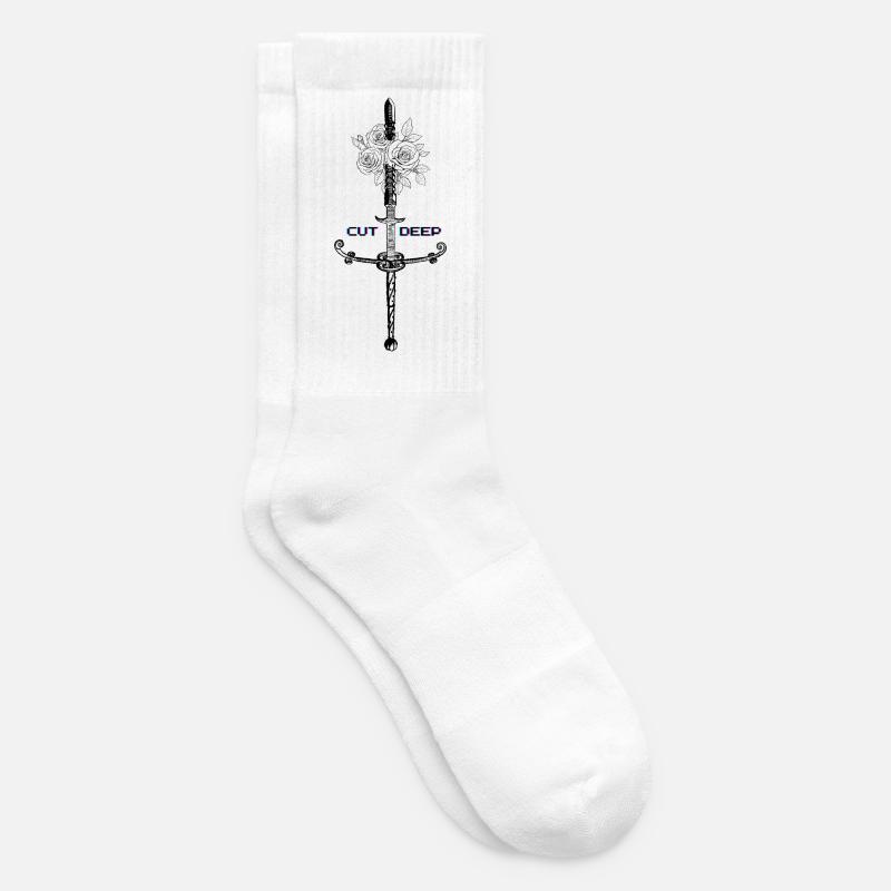 Cyber-Rose - Tennissocken - Weiß