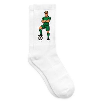 Maillot Héros du Football Vert - Chaussettes de tennis - blanc - Droite