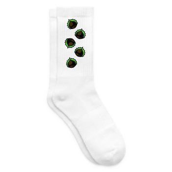 Kastanie Symbol - Tennissocken - Weiß - Rechts