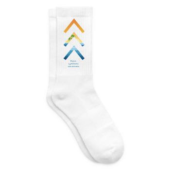 3-Tribe-Pfeil für das Bewusstsein für das Down-Syndrom - Tennissocken - Weiß - Rechts