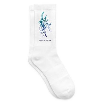 Grace in Motion – Elegante Skalare - Tennissocken - Weiß - Rechts