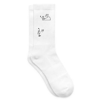 20 ans Cadeau 20e Anniversaire - 20 Ans - Chaussettes de tennis - blanc - Droite