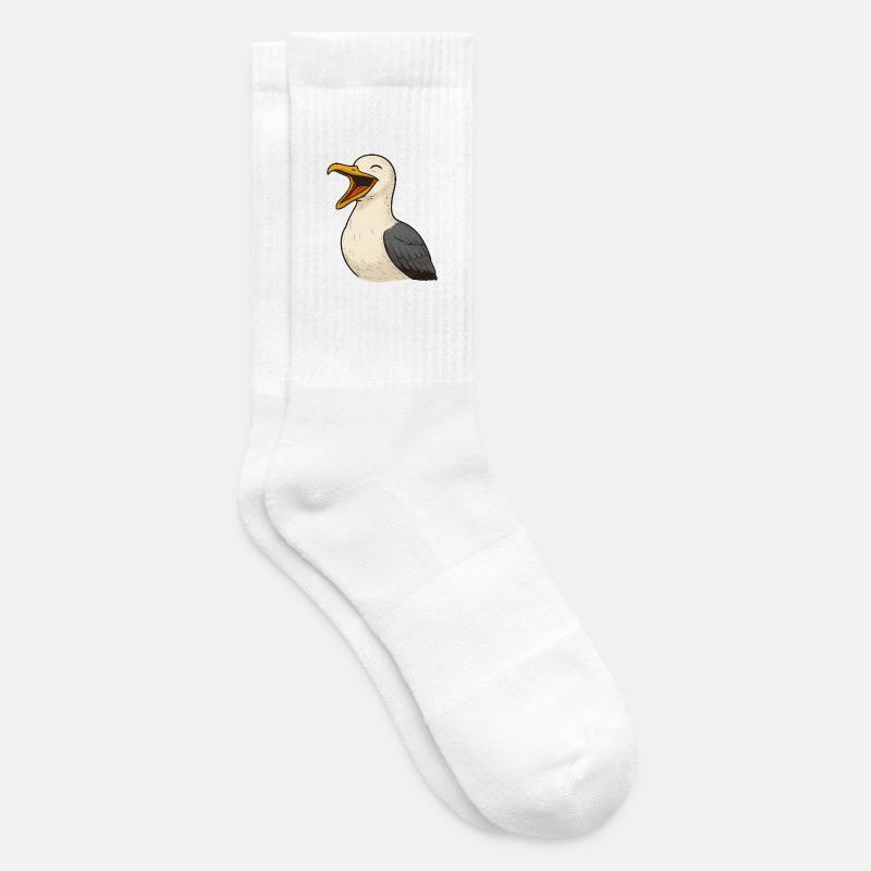Lachende_Moewe - Tennissocken - Weiß