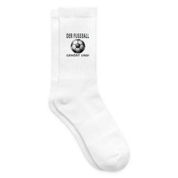 Der Fussball gehört uns - Tennissocken - Weiß - Rechts