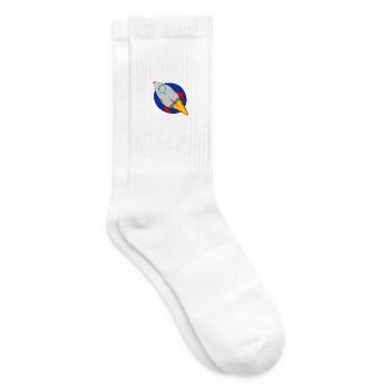 Rakete - Tennissocken - Weiß - Rechts