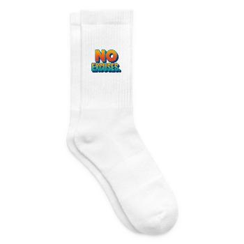 Keine Ausreden, Entschlossenheit und Energie - Tennissocken - Weiß - Rechts