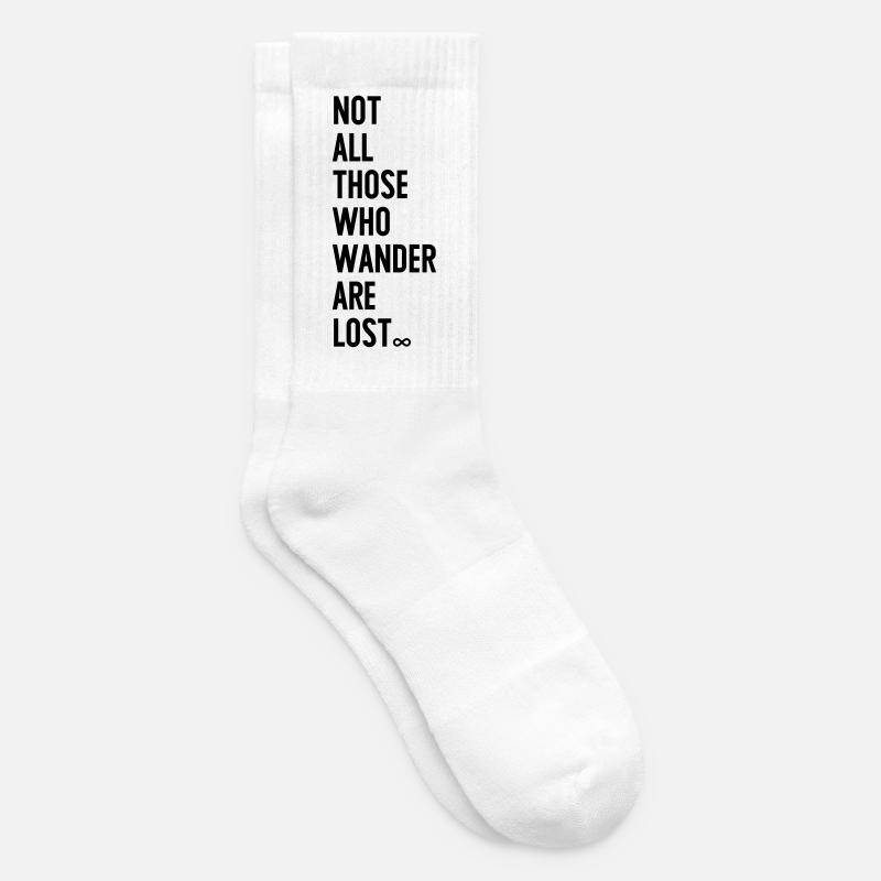 Not all those who wander are lost - Tennissocken - Weiß