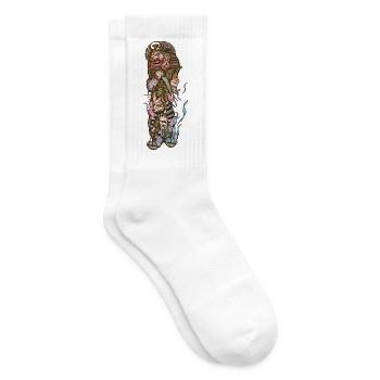 Anubis, der Gott des alten Ägypten - Tennissocken - Weiß - Rechts
