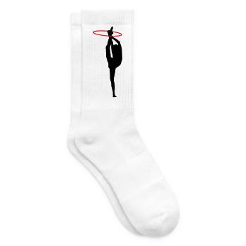 Gymnastique - Chaussettes de tennis - blanc - Droite