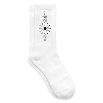 Moon Totem – Symbol der Nachtkraft Lunargeist - Tennissocken - Weiß - Rechts