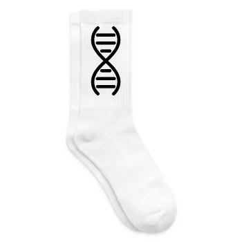 DNA-DNA-Doppelhelix - Tennissocken - Weiß - Rechts