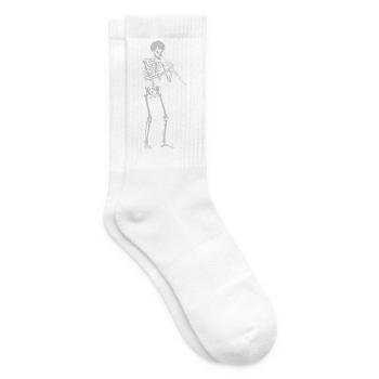 Skeleton spielt Oboe - Tennissocken - Weiß - Rechts
