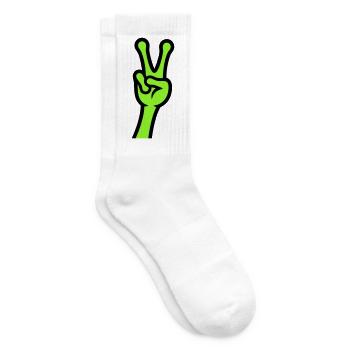 Alien Hand Peace Zeichen Icon - Tennissocken - Weiß - Rechts