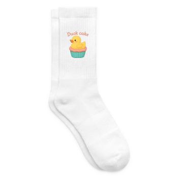 Gâteau au canard – Canard sucré sur Cupcake Design avec H - Chaussettes de tennis - blanc - Droite