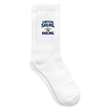 If I Ain’t Sailing, I’m Bailing - Tennis socks - white - Right