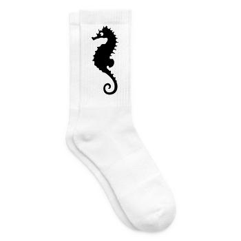 Seepferdchen - Tennissocken - Weiß - Rechts