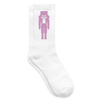Casse-Noisette Noël coeurs roses symbole de Noël - Chaussettes de tennis - blanc - Droite