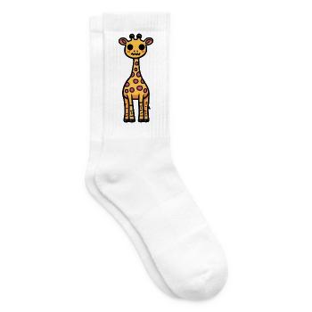 Giraffe Halloween Zombie - Tennis socks - white - Right