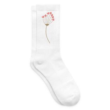 Flower - Tennis socks - white - Right
