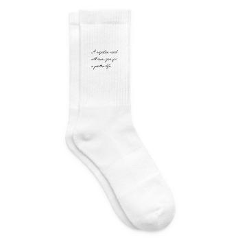 Motivational saying English - Tennis socks - white - Right