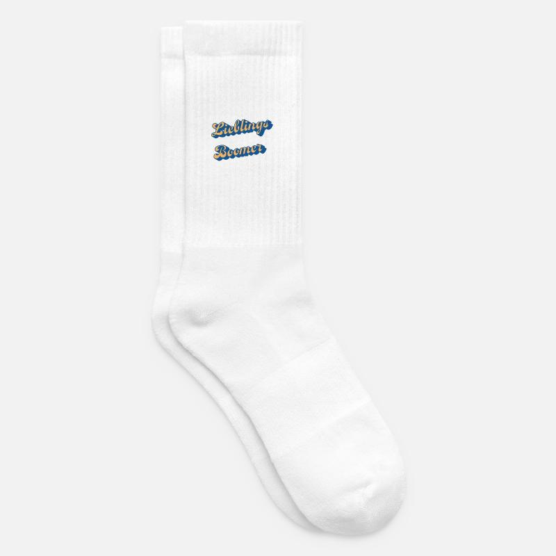 Liebings Boomer Script Logo - Tennissocken - Weiß