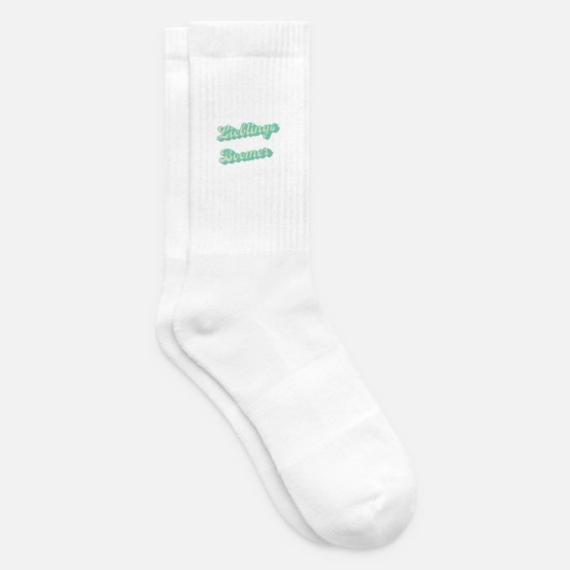 Lieblings Boomer Retro Script - Tennissocken - Weiß