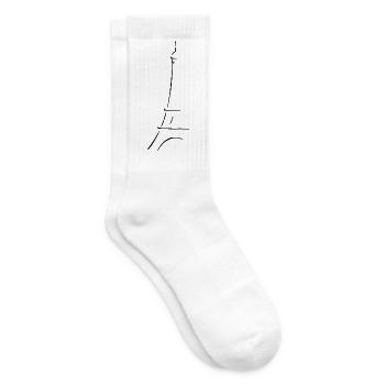 Eiffel Tower Paris - Tennis socks - white - Right