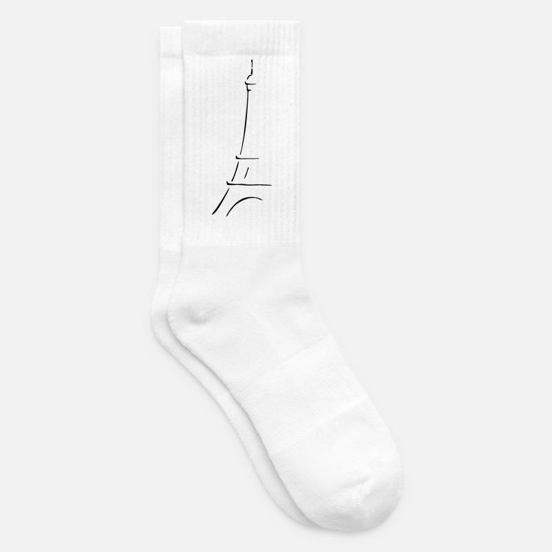 Eiffelturm Paris - Tennissocken - Weiß