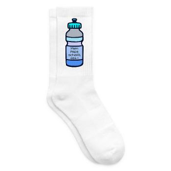Motivation sportive Papa - Chaussettes de tennis - blanc - Droite