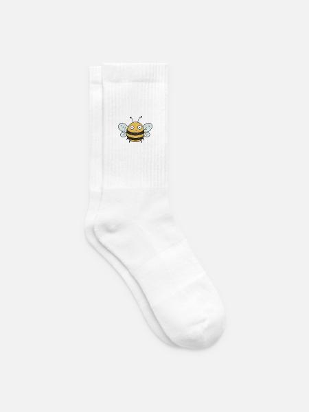 TINY ACTIVISTS | Biene - Tennissocken - Weiß