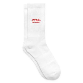Nicht von Strassburg - humorvolles Souvenir - Tennissocken - Weiß - Rechts