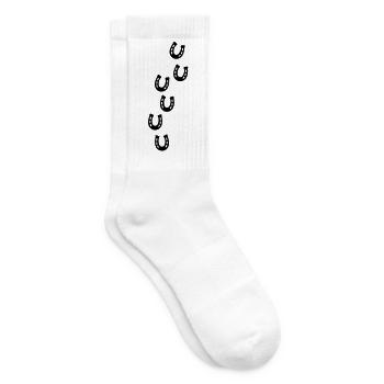 Horseshoe Track - Tennis socks - white - Right