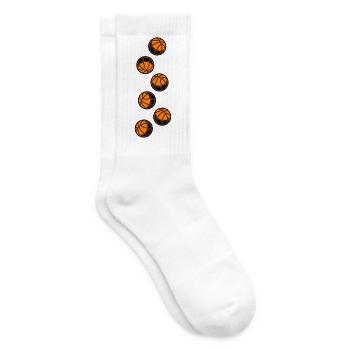 Basketball Symbol - Tennissocken - Weiß - Rechts