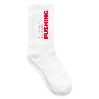 weiter pushen - Tennissocken - Weiß - Rechts