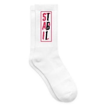 STABIL - BLOCK - 161 EDITION - Tennissocken - Weiß - Rechts