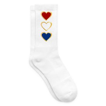 Flagge des Herzens der Niederlande - Tennissocken - Weiß - Rechts