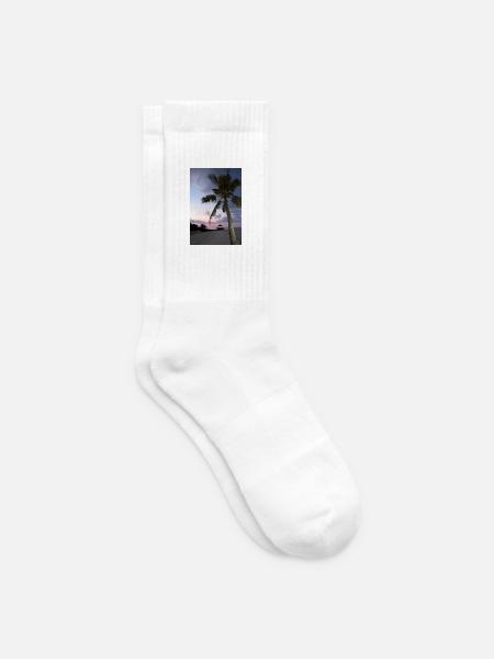 tropischer-strand-abends - Tennissocken - Weiß