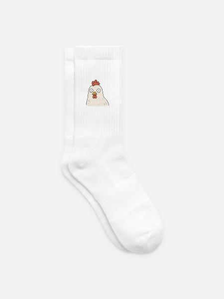 TINY ACTIVISTS | Huhn - Tennissocken - Weiß