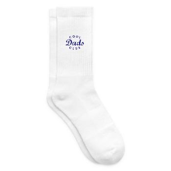 Cool Dads Club Emblem Father's Day Gift - Tennis socks - white - Right