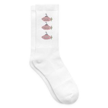 Sous-marin Triple - Chaussettes de tennis - blanc - Droite