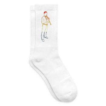 Clarinets Boy - Tennis socks - white - Right