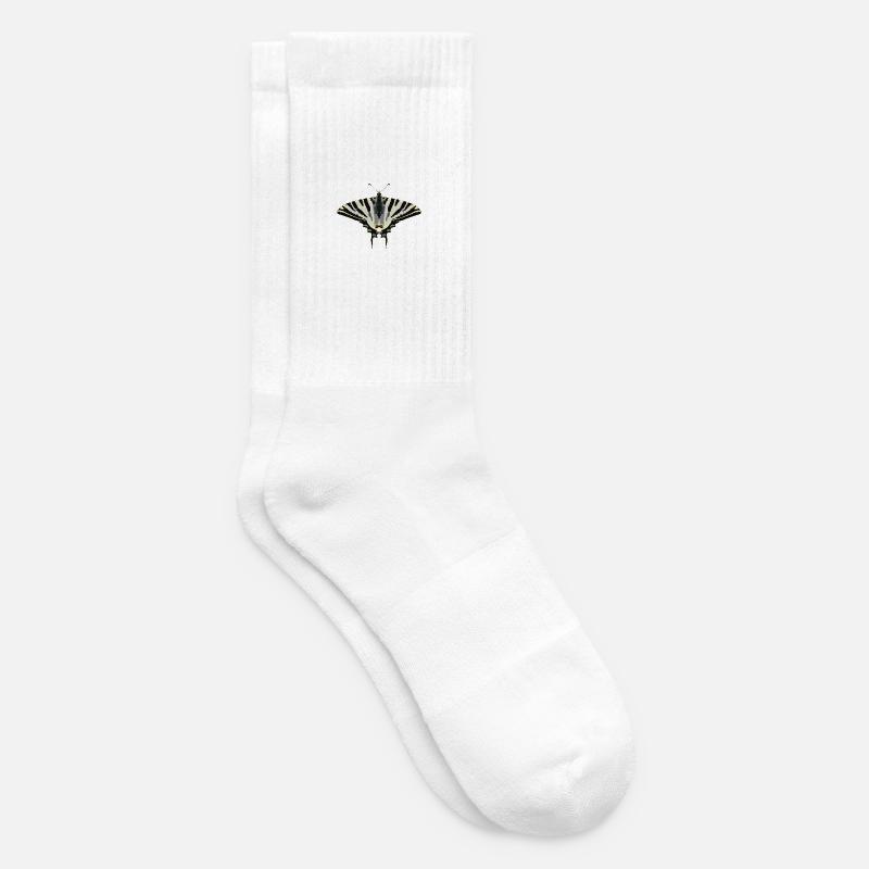 Schmetterlinge: Der Segelfalter - Tennissocken - Weiß